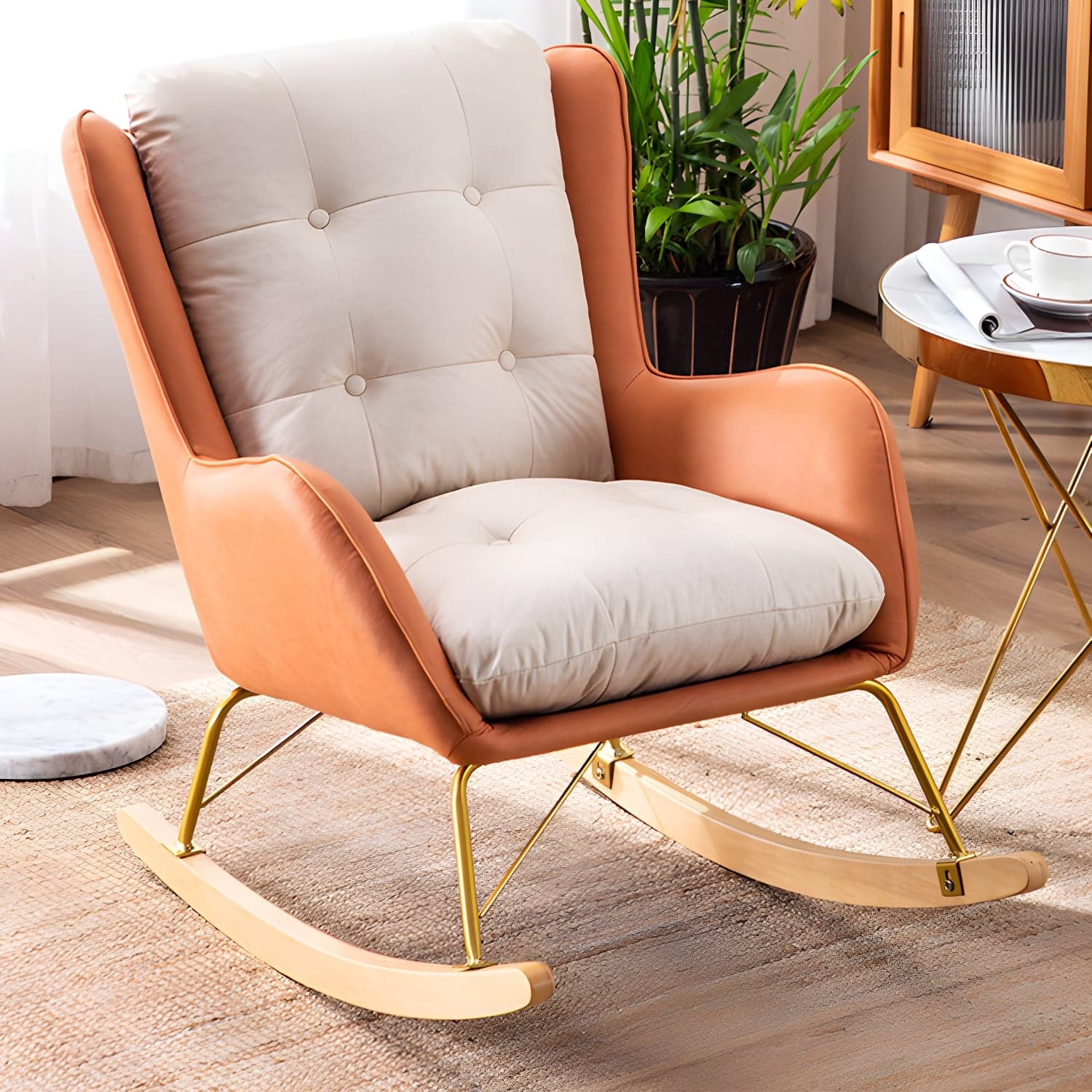 Modern Style Lounge Leisure Rocking Chair Home Lazy Sofa Chair thumbnail 13