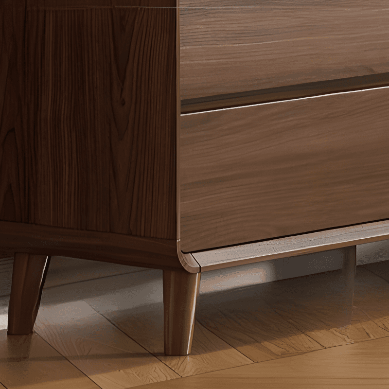 Cocoa Retro Rubberwood Semainier for Sleeping Quarters with 6 Drawers Horizontal thumbnail 5