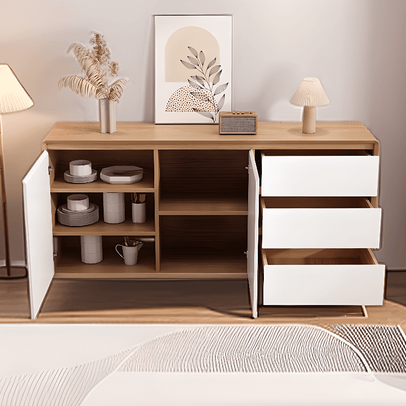 Self-supporting Flooring Counterboard Sideboard with Five Internal Shelves & Culinary Equipment Storage Galley thumbnail 11