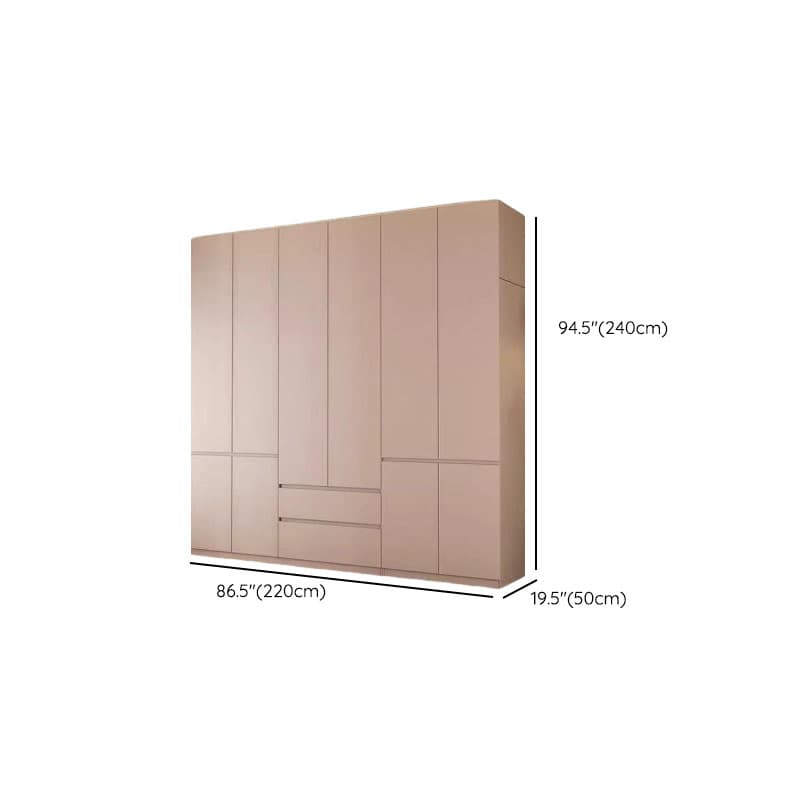 Modish Manufactured Wood Independent Armoire Cabinet with Soft Close Drawer, Soft Close Door, Interior Shelves, and Clothing Rod thumbnail 23