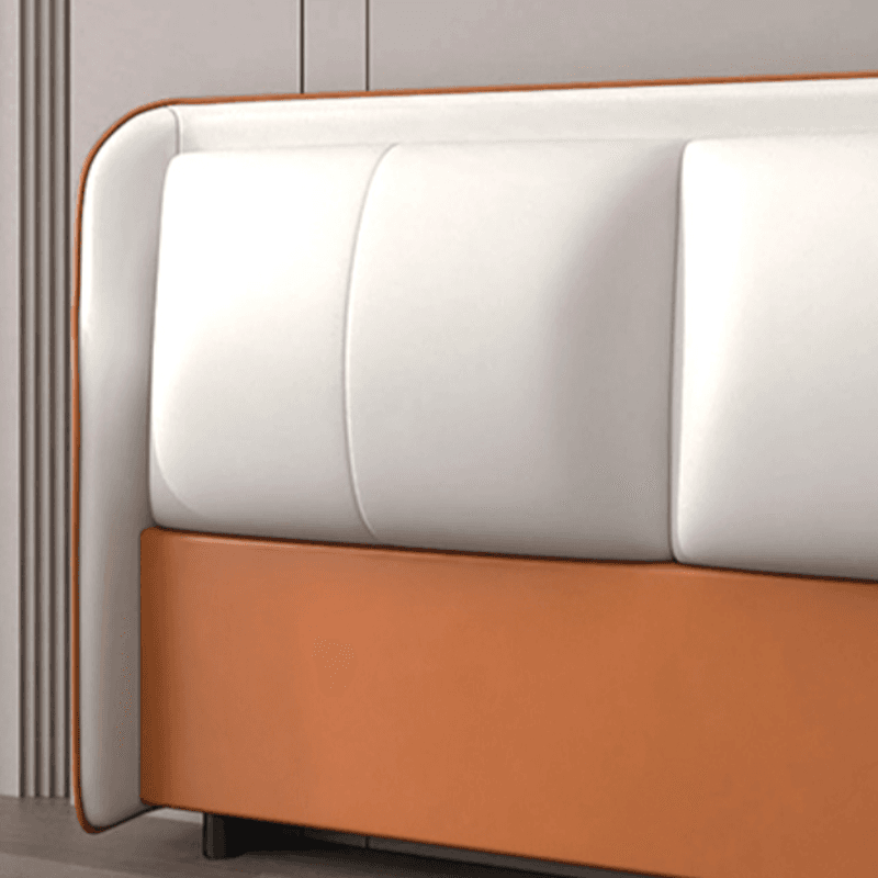 Trendy Wingback Headboard in Natural Wood with No Distressing, Rectangle Shape for Full/Queen Bed, Featuring Sponge Upholstery and Standard Height thumbnail 12