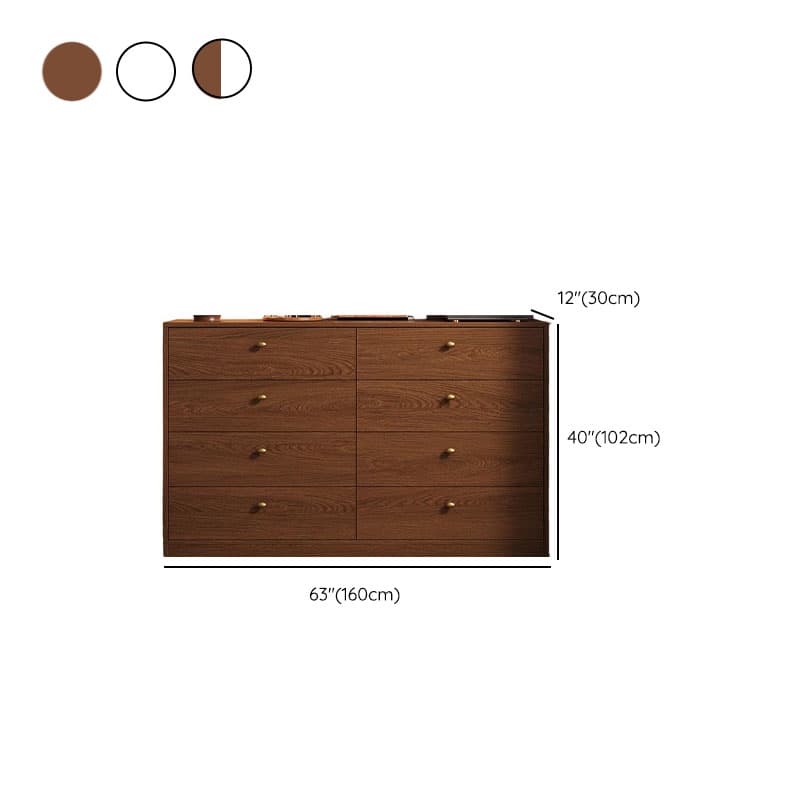 Simple Reclaimed Wood Double Dresser/Bachelor Chest with 8/6/4 Drawers in Horizontal/Vertical Orientation thumbnail 20