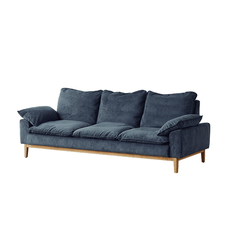 Contemporary Seats 2/1 Person Straight/L-Shaped Horizontal Left Sofa Couch /Chaise with Natural Wood Frame thumbnail 7