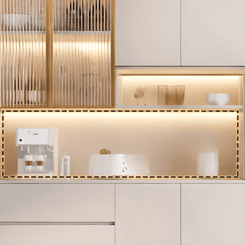 Trendy Sideboard with 3 Drawers, Cupboard, Wide/Standard/Narrow Sizes, 2/1 Shelves, Cabinets, and Glass-panel Door thumbnail 8