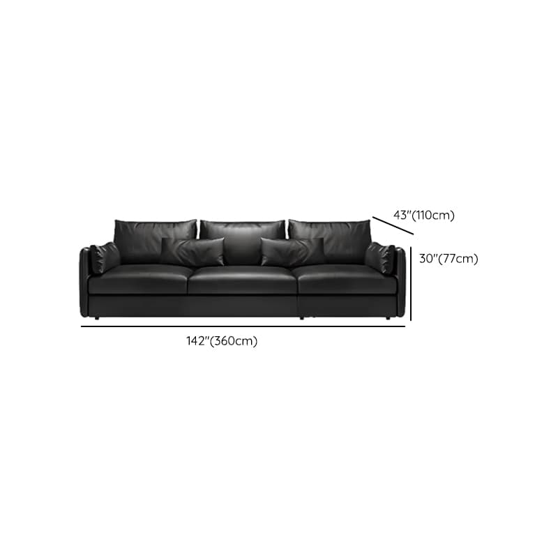Straight/L-Shape Horizontal/Right Ink/White Sofa Couch/Sofa Recliner with Concealed Support for Drawing Room thumbnail 19