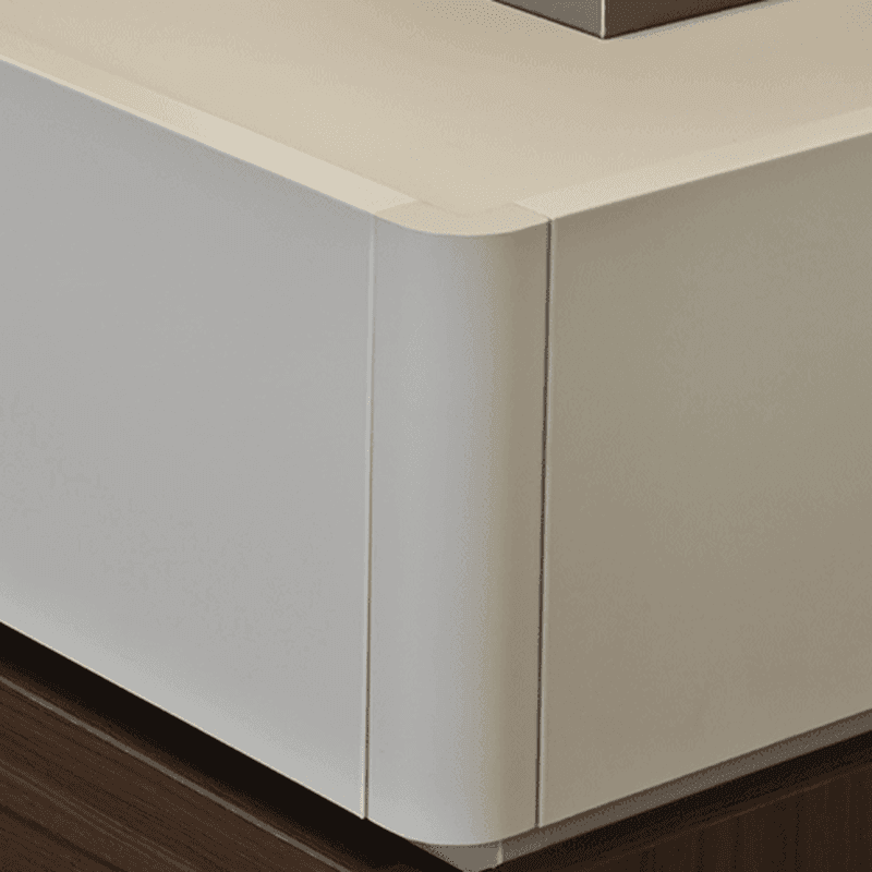 Modish Nightstand With Drawer Organization Featuring 2 Drawers and Composite Wood Countertop thumbnail 13