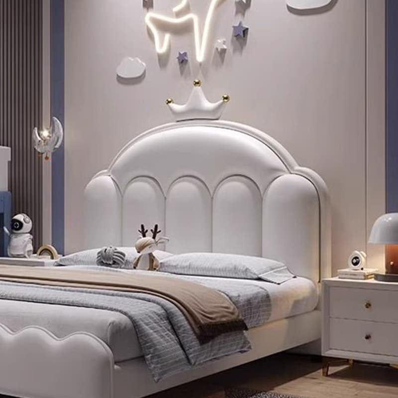 Modern Free-standing Standard King(76"W x 80"L)/Queen(60"W x 80"L)/Full(54"W x 75"L) Arched/Portman/Camelback Panel No Distressing With Legs in Wood thumbnail 5