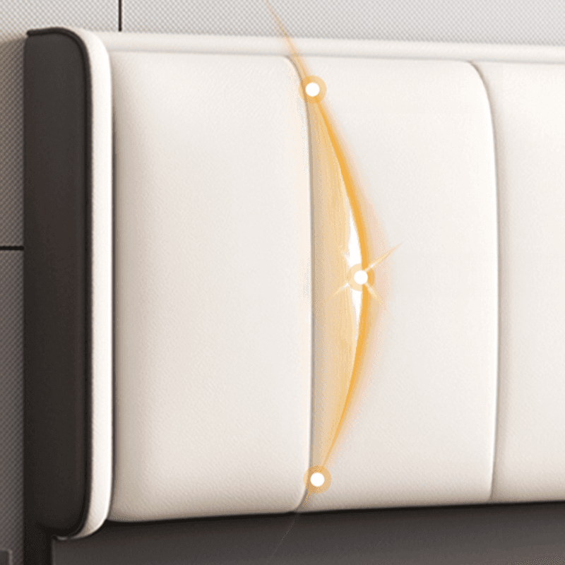 Modish No Distressing Timber Panel Headboard with Rectangle Shape for Full/Queen/Twin Bed, Featuring Sponge Upholstery and Standard Height thumbnail 10