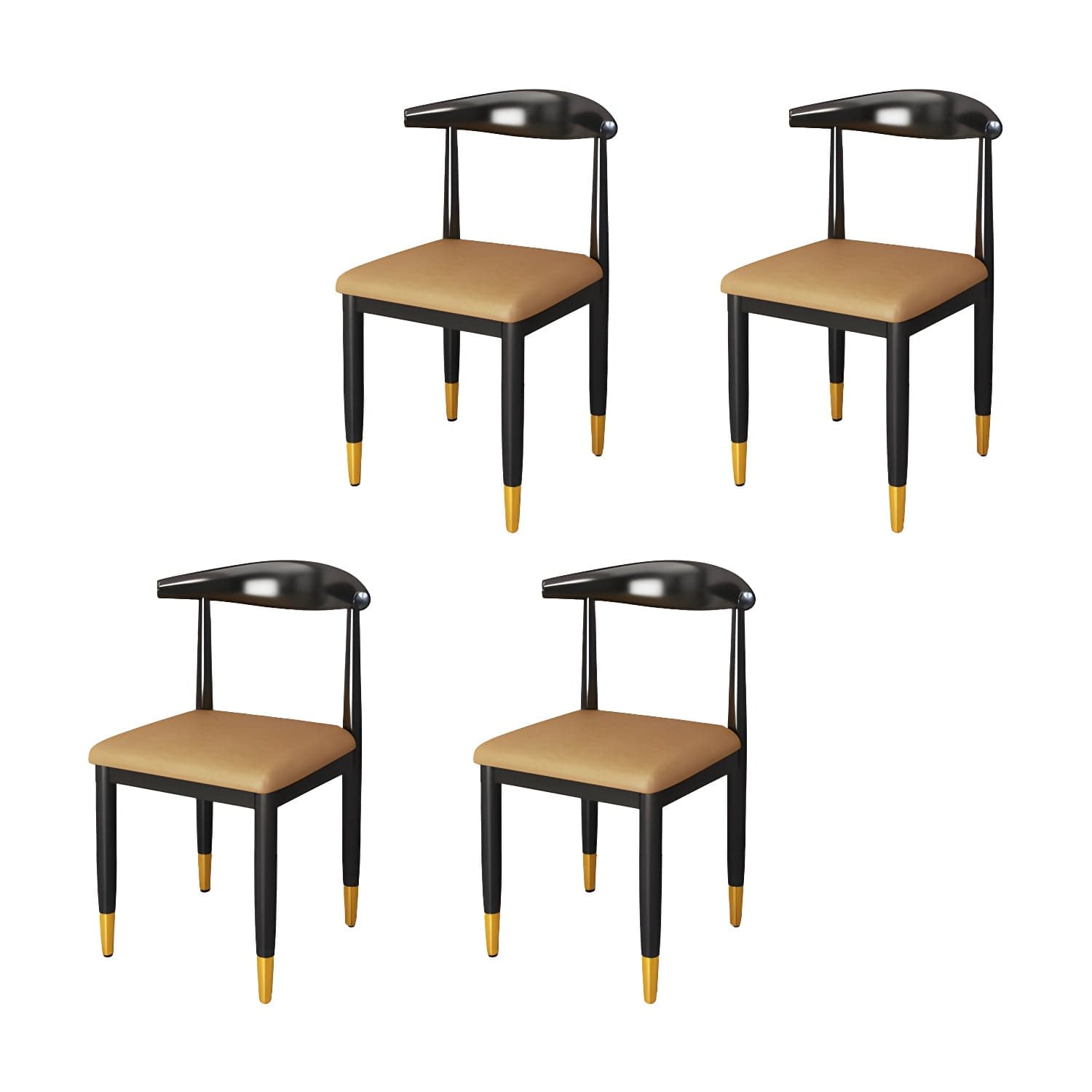 Indoor Open Back Dining Chair Industrial Upholstered Armless Chair thumbnail 9