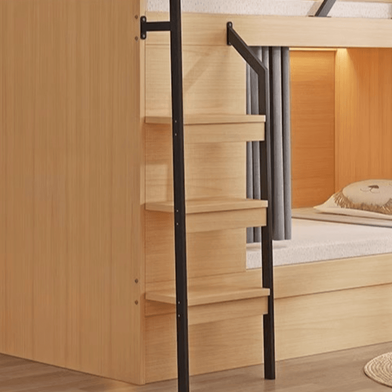 Minimalist High Bed Frame with Mattress and Guard Rail thumbnail 11