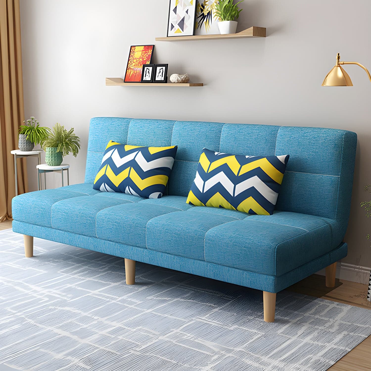Contemporary Armless Standard Sofa Bed Dual Purpose Sofa for Living Room thumbnail 9