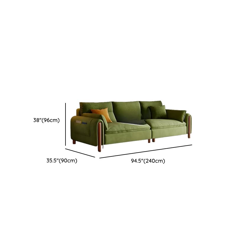 Straight/L-Shape Olive Green Sofa/Corner Sectional with Horizontal/Left Orientation thumbnail 16