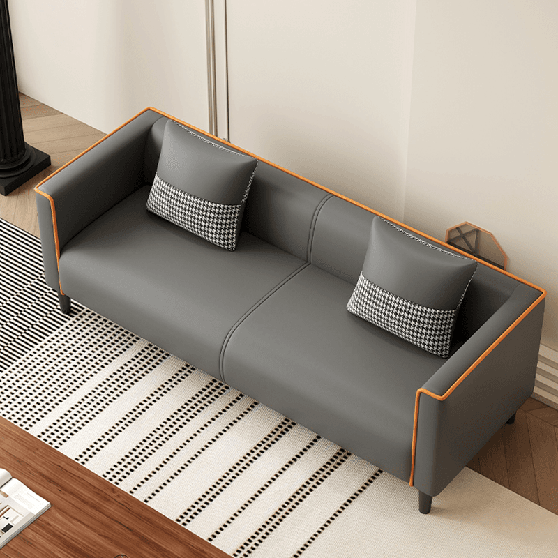Elegant Sitting Room Sofa/Loveseat in Dove Grey, Tangerine, and Ivory with Solid and Manufactured Wood Construction thumbnail 9