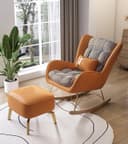 Upholstery Color Orange Houndstooth