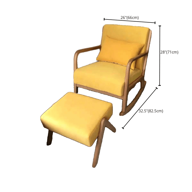 Casual Chalk/Cocoa/Azure Wood Rocking Chair Couch thumbnail 23