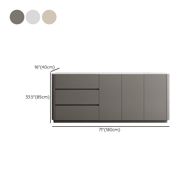 Standard/Wide Stone 3 Drawers/1 Drawer Hutch 1 Shelf 4 Doors/3 Doors/2 Doors Microwave Shelf Cabinet thumbnail 13
