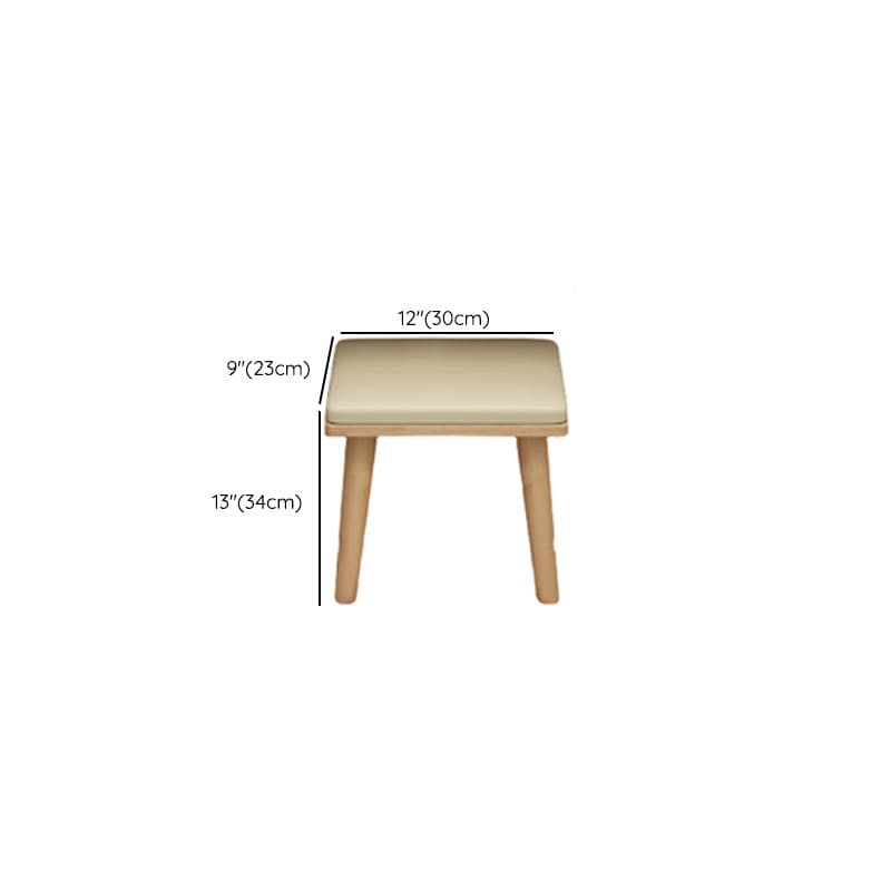 Modish Small/Standard Vanity Set with White/Auburn/Natural Color Chair, 1 Drawer/2 Drawers, Rubberwood Frame, and Standing Mirror thumbnail 13