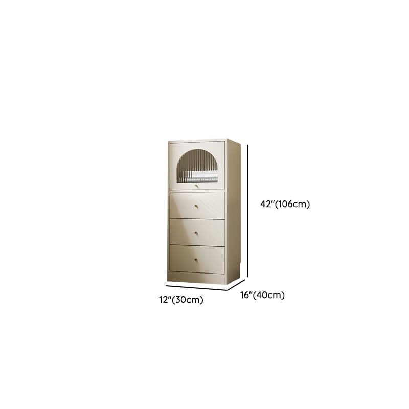 Chalk Trendy Composite Wood Semainier with Shelves, Hutch, and 6/5/4 Drawers in Vertical Orientation thumbnail 18