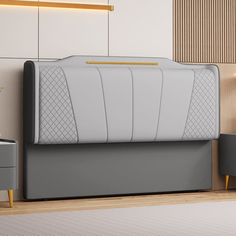 Casual Camelback Wood Panel With Legs & Sponge Cushion for Queen(60"W x 80"L)/Full(54"W x 75"L)/Twin(38"W x 75"L) Bed, Standard（36-55“） thumbnail 3