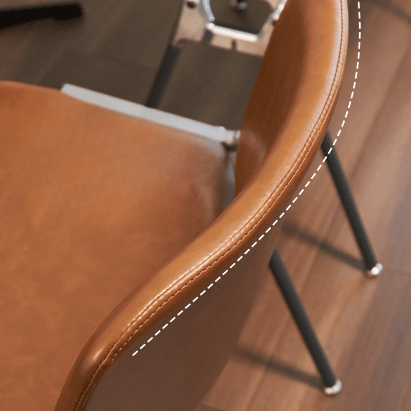 Old School Ventilated Back Armless Chair with Ink/Metallic Metal Legs, Nestable thumbnail 19