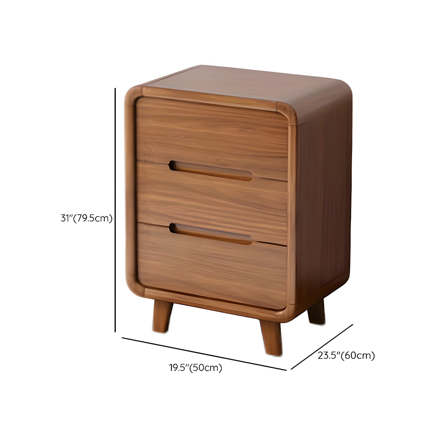 Modern Solid Wood Dresser with Narrow Profile and Drawers in Natural Finish thumbnail 20