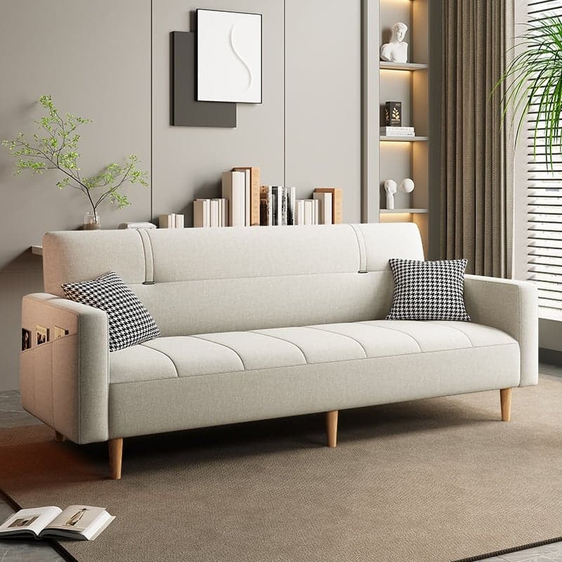 Standard Sofa/Loveseat in Cotton Linen with Light Gray/Cerulean/Olive Green Upholstery and Arm thumbnail 7