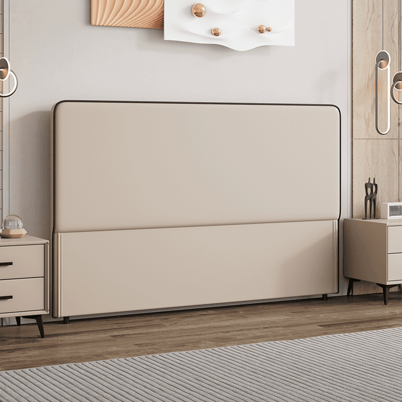 Modish Style Panel Headboard with No Distressing in Timber, Rectangle Shape for King/Queen/Full Bed, Featuring Sponge Upholstery Fill and Standard Height thumbnail 3