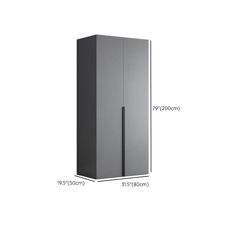 Trendy Dove Grey Wooden Wardrobe with Interior Shelves, Soft Close Door & Hanging Rod thumbnail 28