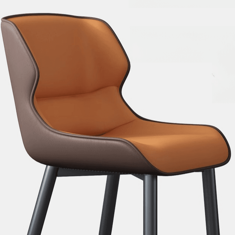 Modern Simple Style Upholstered Dining Chairs with Ergonomic Curved Backrest thumbnail 8