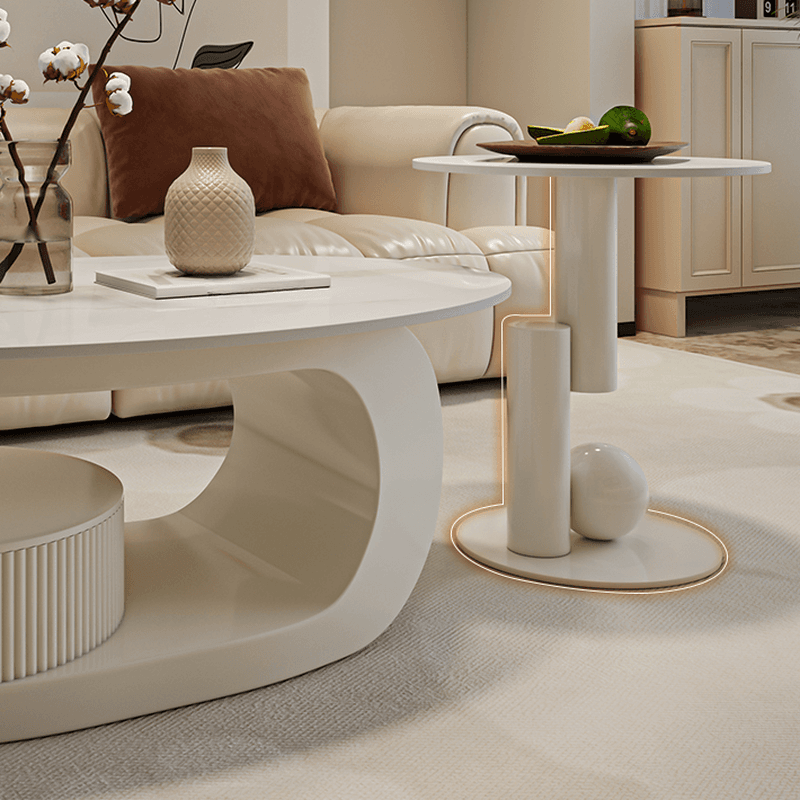 Nested Elliptical Accent Table with Repository Storage for Indoor Use thumbnail 6