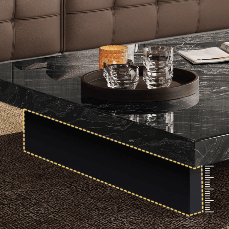 Dual Footing Geometric Figure/Square Accent Table for Home thumbnail 12
