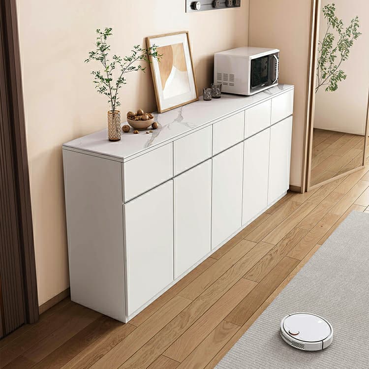 50'' Modern Wood Sideboard/Credenza with Drawers, Cabinets, and Non-adjustable Shelves thumbnail 4