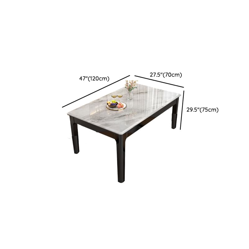 Contemporary 7 Piece Rectangle Dining Table Set with 4-Leg Base thumbnail 6