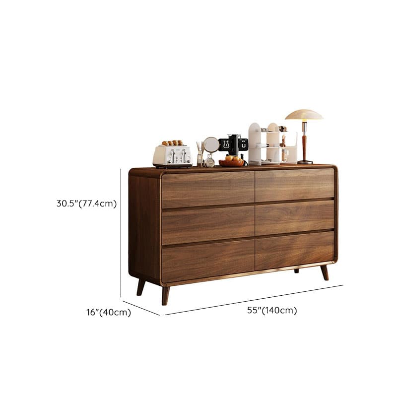 Cocoa Modern Simple Style Manufactured Wood Double Dresser/Bachelor Chest/Semainier with 6/3/5 Drawers Horizontal/Vertical thumbnail 19