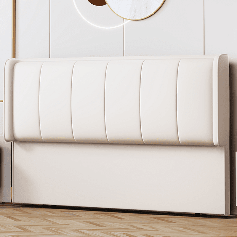 Trendy Panel Headboard in Natural Wood with No Distressing, Rectangle Shape for Full/Queen Bed, Sponge Upholstery Fill, Standard Height thumbnail 4
