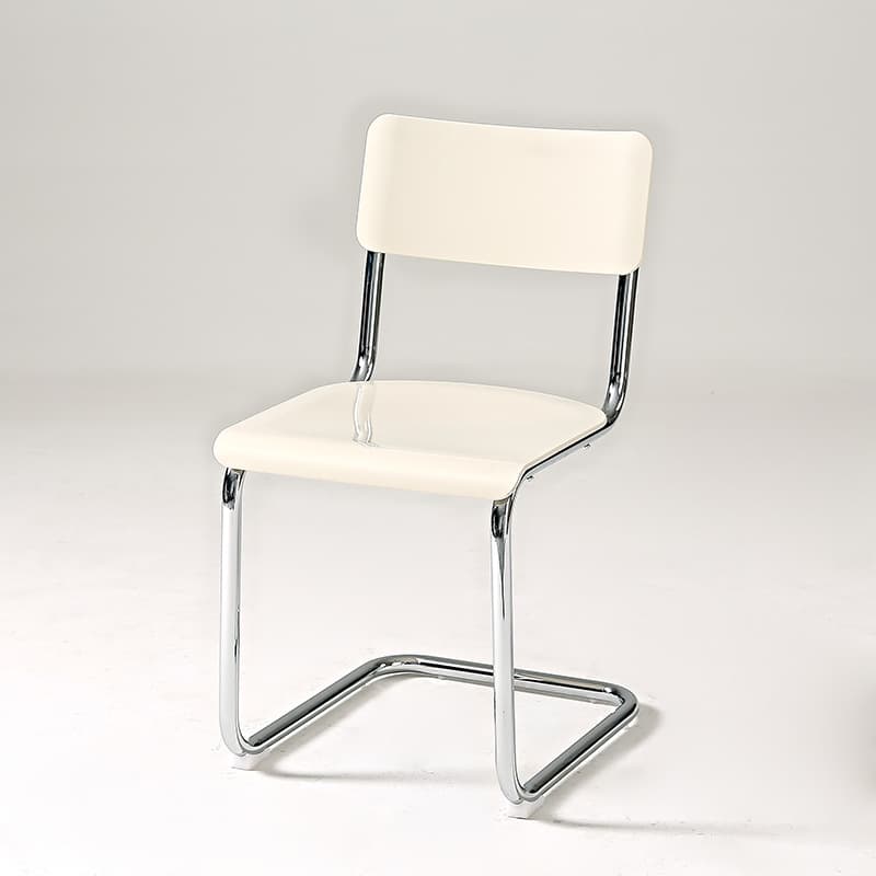 Modern Simple Style Ventilated Back Armless Chair with Metallic Alloy Legs thumbnail 5