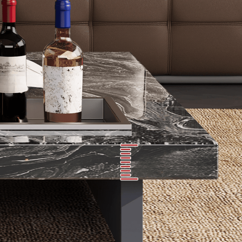 Dual Footing Geometric Figure/Square Accent Table for Home thumbnail 11
