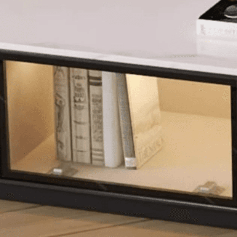 Rectangle Parlor TV Stand with Light and Gate Door thumbnail 8