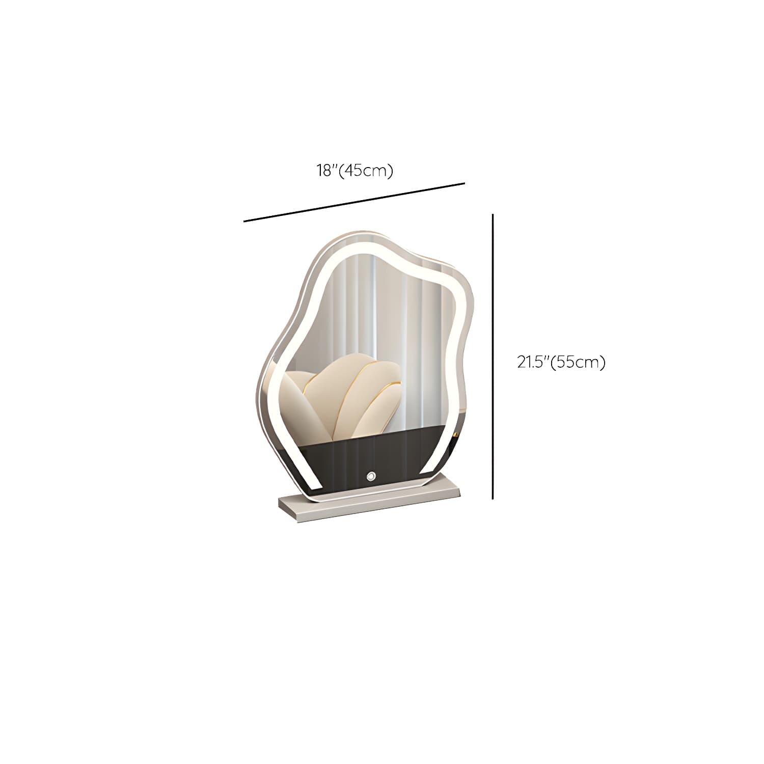 Lighted Mirror Vanity Dressing Table Set with Storage Drawers thumbnail 18
