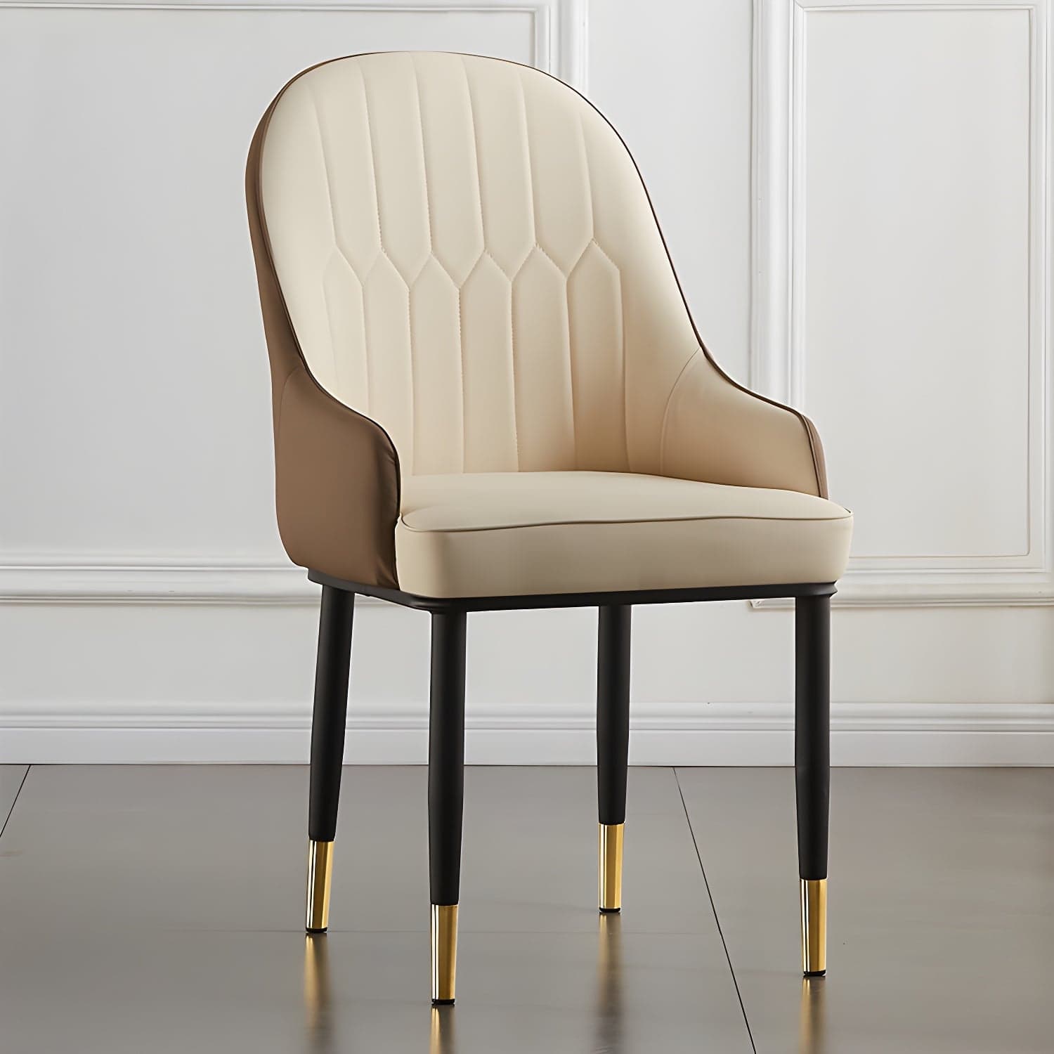 Contemporary Metal Dining Room Chairs Upholstered Dining Armchairs for Home Use thumbnail 6