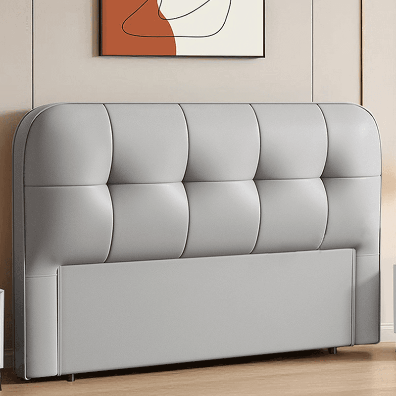Simplistic Style Panel Headboard with No Distressing, Piled Tufted Rectangular Shape for King/Queen/Full Bed, Featuring Sponge Upholstery Fill and Standard Height thumbnail 4