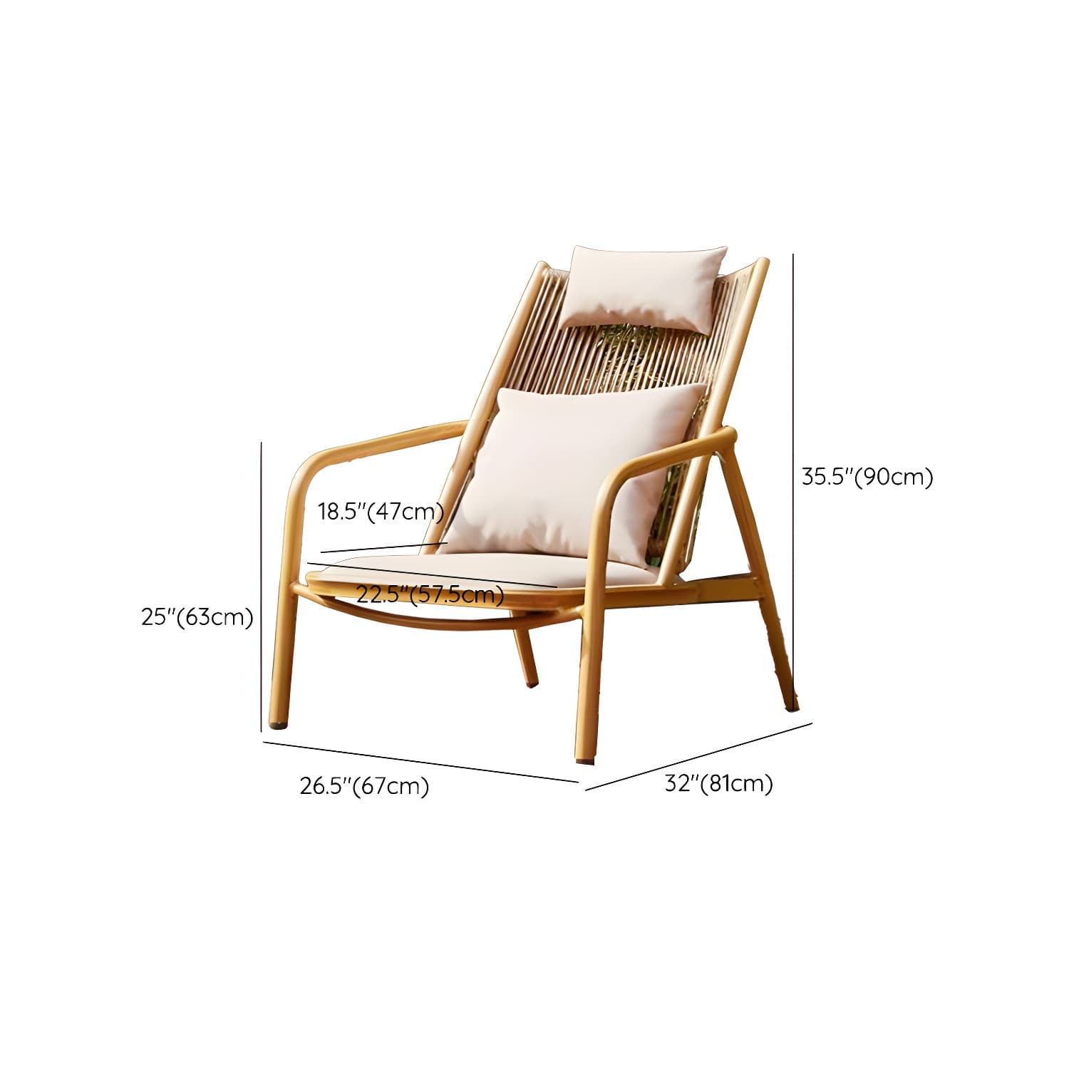 Modern Style Wood Rocking Chair Single Home Lounge Lazy Sofa Chair thumbnail 16