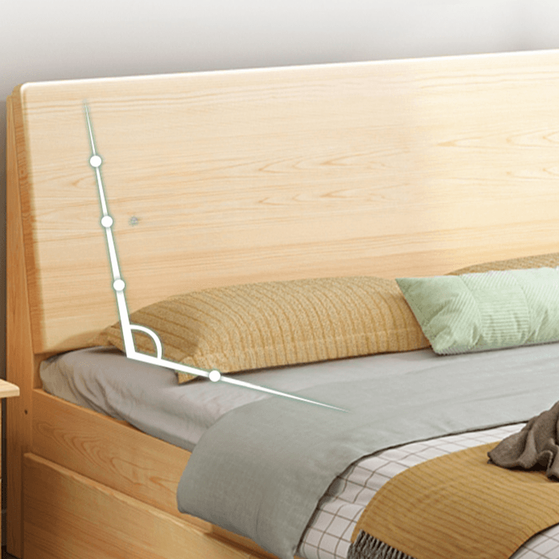 Casual Pine Wood Cabinet Bed/Pallet Bed Frame with 2 Drawers thumbnail 5