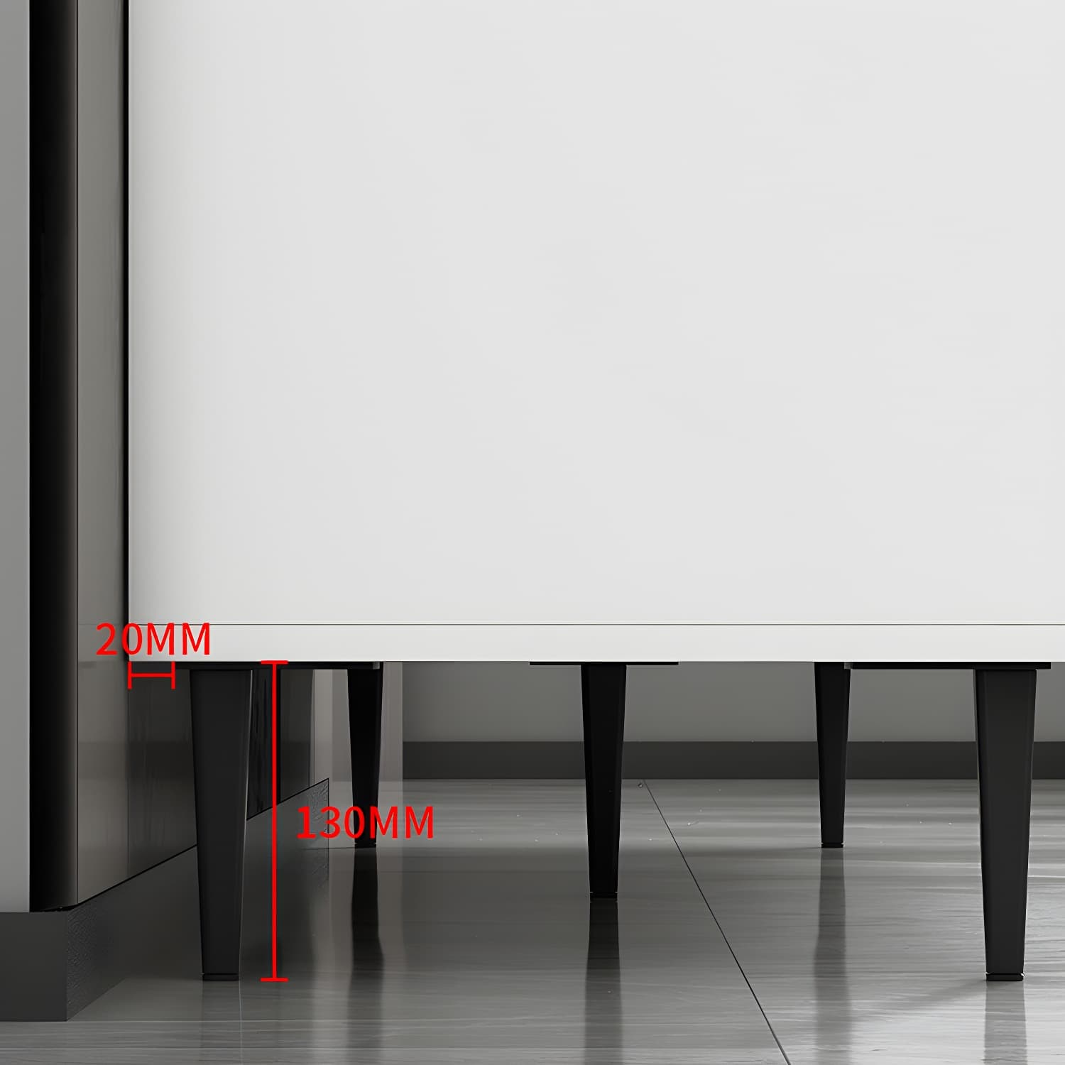 Contemporary Wood Sideboard 50-inch Height Cupboard for Living Room - image 11