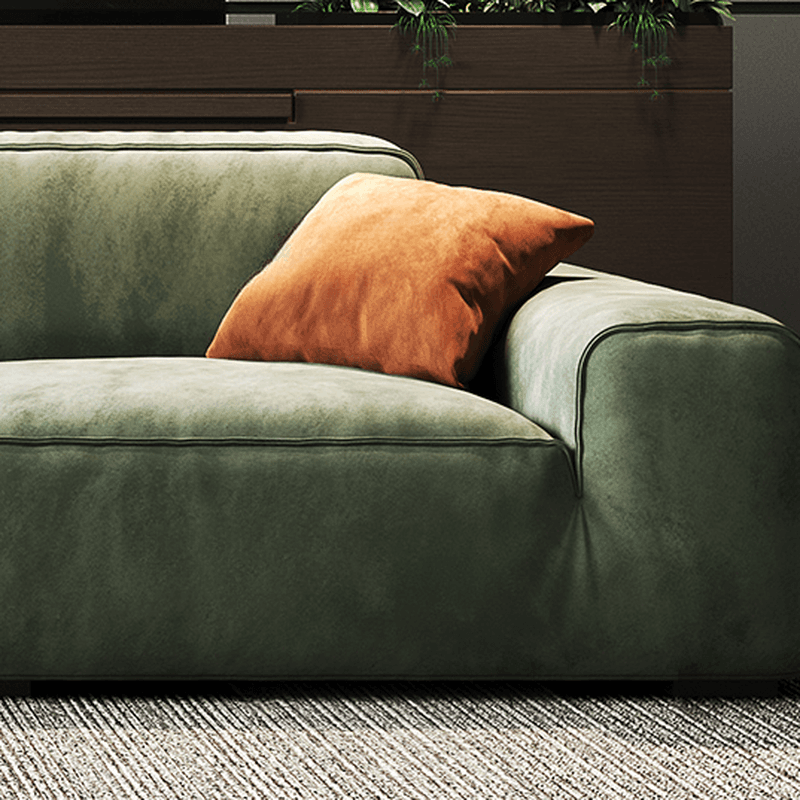 Living Room Use L-Shape/Straight Pine Green Right Hand Facing/Horizontal Sofa Chaise/Sofa with Concealed Support thumbnail 7