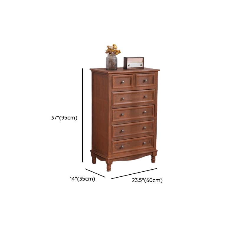 Traditional Wood Server in Espresso with 3 Drawers/4 Drawers/6 Drawers, Cabinet & One Internal Shelf/2 Shelves Included/Not Included thumbnail 16