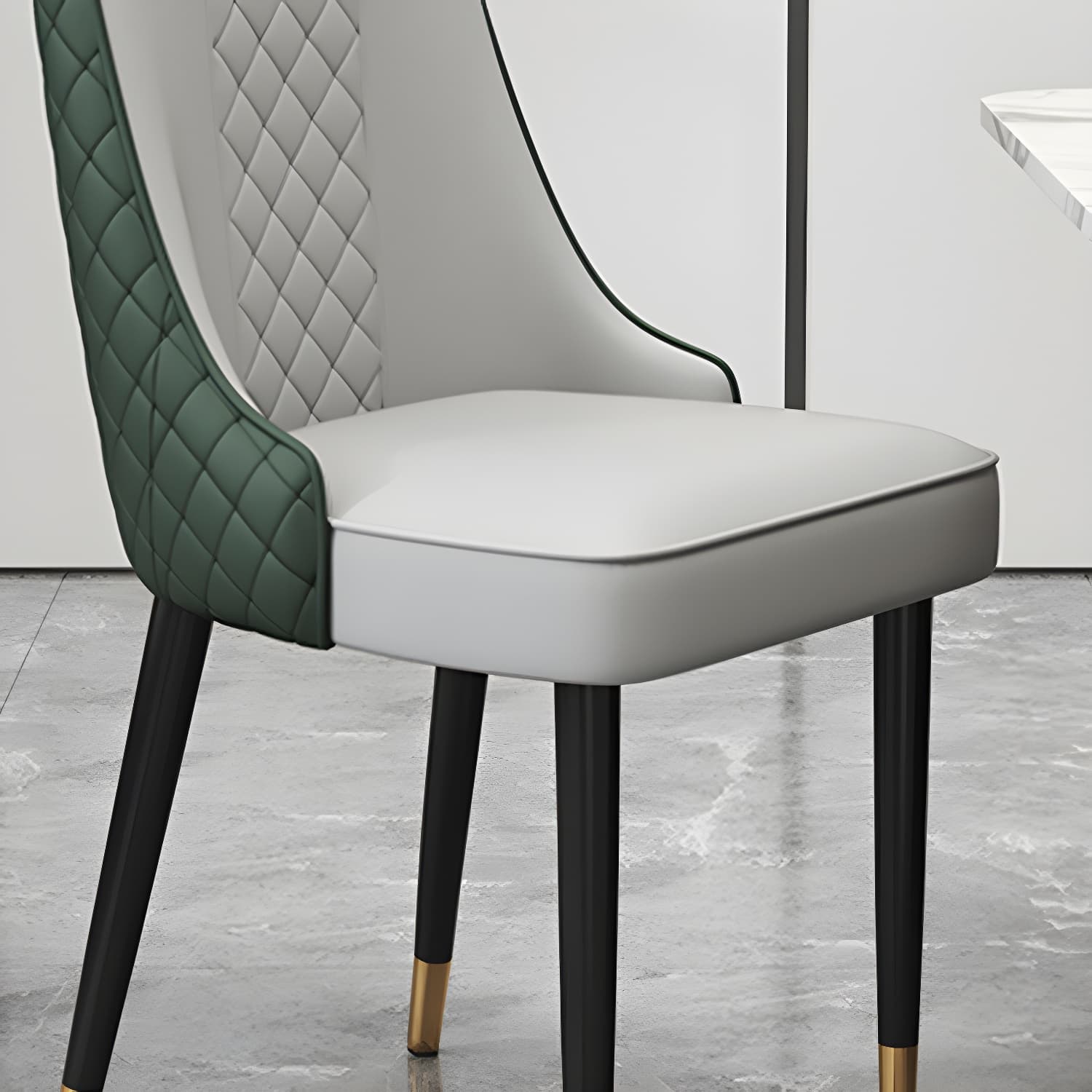Glam Style Side Chair Leather Parsons Indoor Dining Chair for Living Room thumbnail 18