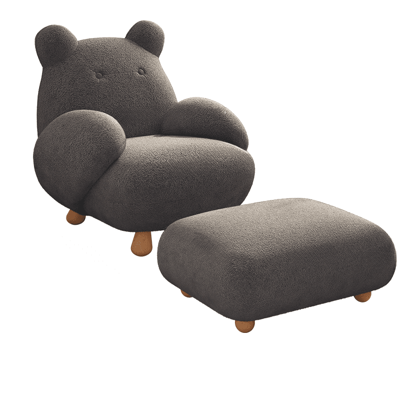 Contemporary Upholstered Rocking Chair with Cushioned Round Arm, Ottoman Included/Not Included thumbnail 7