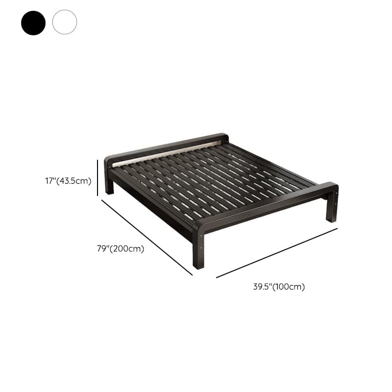 Minimalist Solid Color Tatami Bed/Platform Bed with Alloy Frame and Leg thumbnail 19