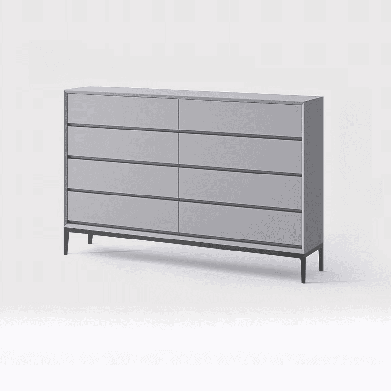 Trendy Raw Wood Console Dresser, Horizontal with 8 Drawers thumbnail 6